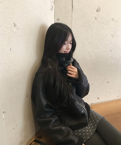 도트 울 미니스커트 속바지 치마바지 먹색