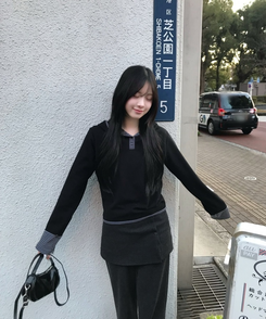 피치기모 단가라 후드 블랙