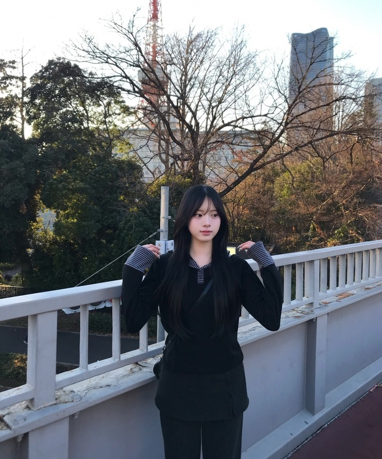 피치기모 단가라 후드 블랙