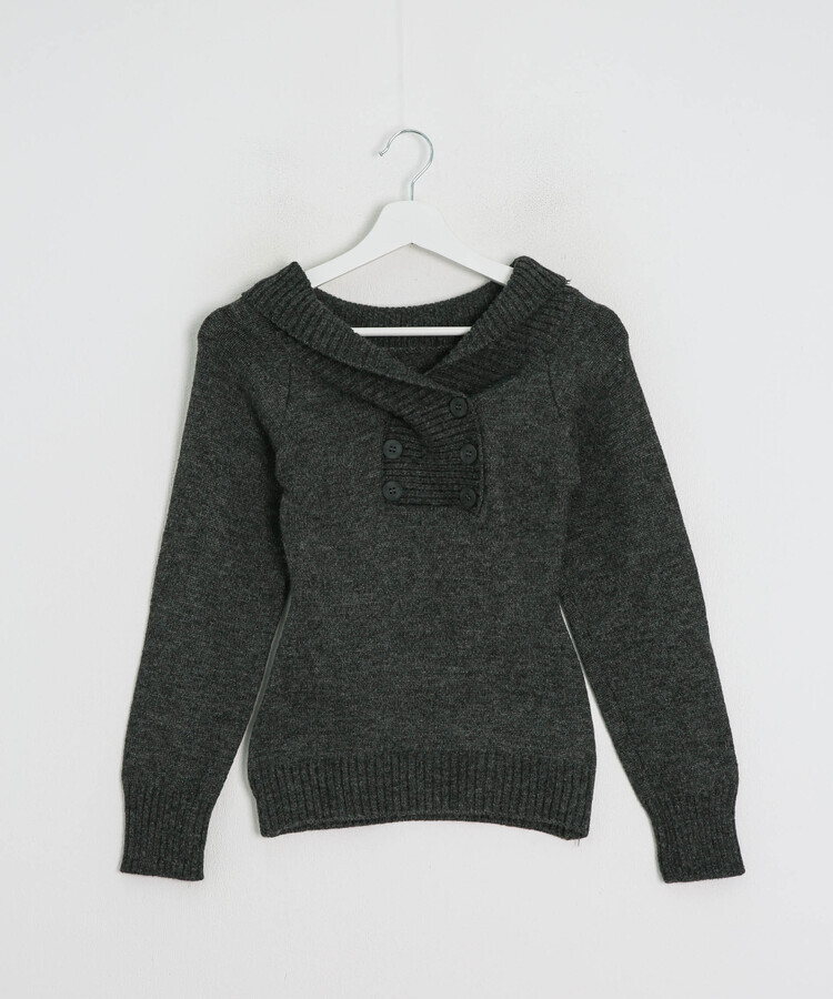 オフショルダーニットトップス