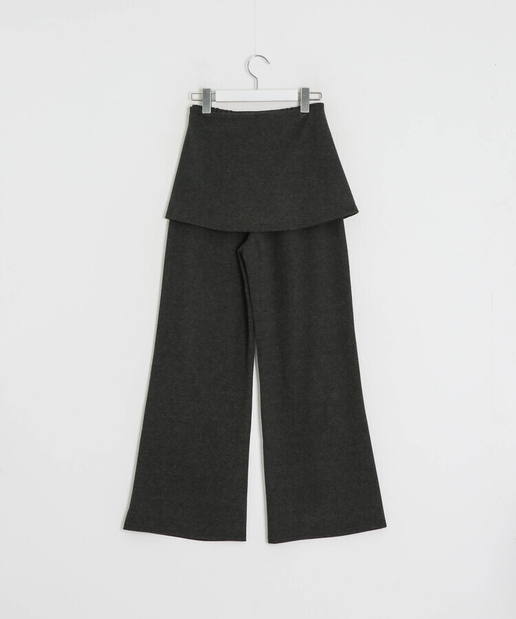 ブーツカットスカートパンツ