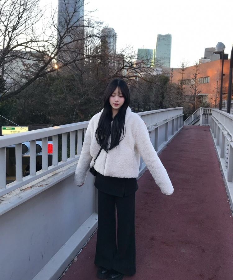 도톰 부츠컷 치마바지 팬츠 탈부착가능 먹색