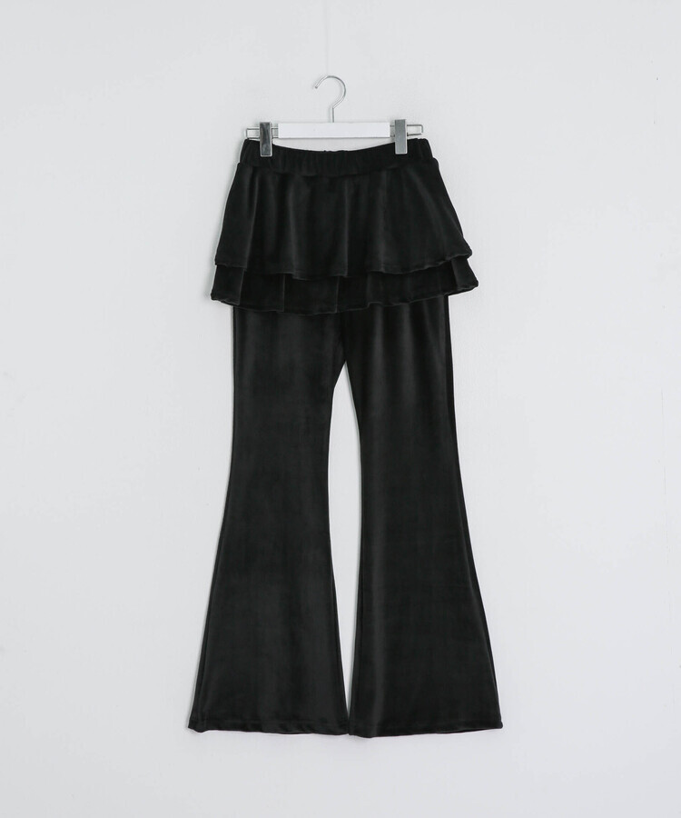 ベルベッドスカート付きパンツ