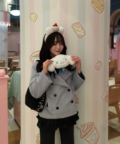 ベルベッドスカート付きパンツ BLACK