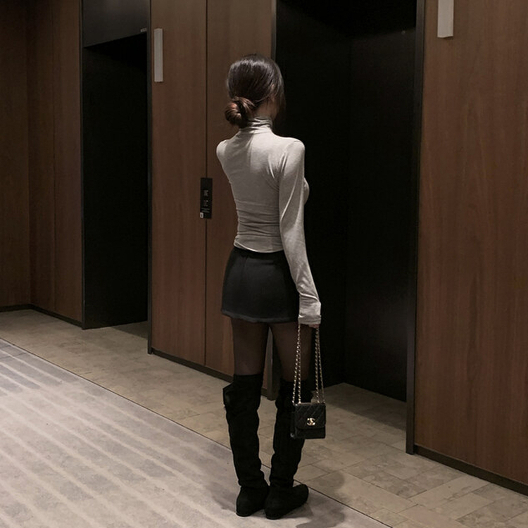 모직 슬릿 스커트 sk