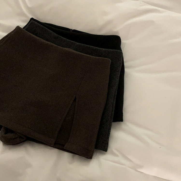 모직 슬릿 스커트 sk