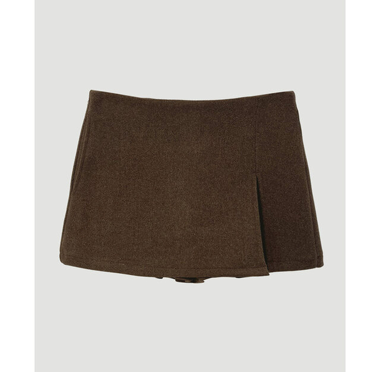 모직 슬릿 스커트 sk