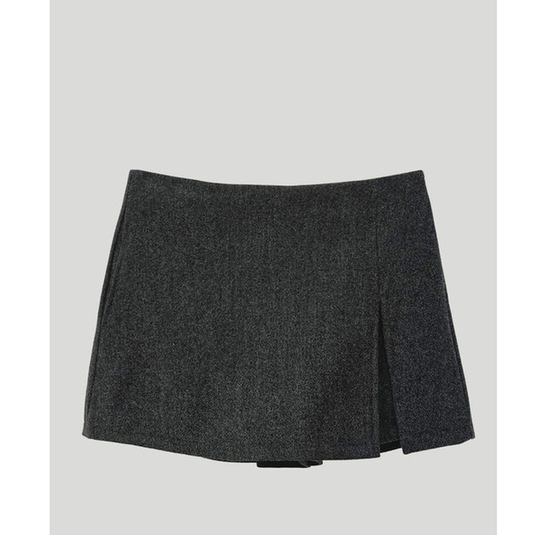 모직 슬릿 스커트 sk