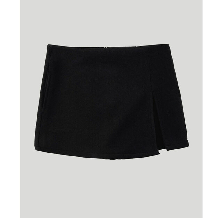모직 슬릿 스커트 sk