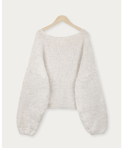 ウールワンショルダーVネックニット(6color)