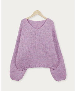 ウールワンショルダーVネックニット(6color)