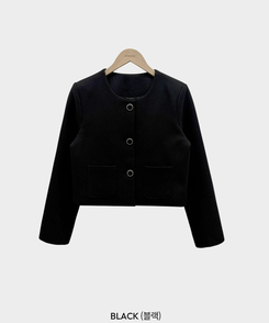 트와일라잇 세미크롭 트위드 라운드 자켓 스커트 투피스 세트