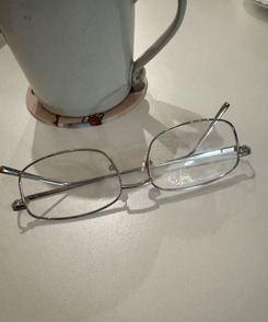 너드 긱시크 스퀘어 스틸 안경 실버