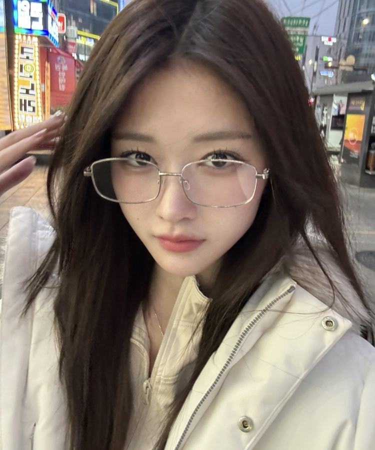 너드 긱시크 스퀘어 스틸 안경 실버