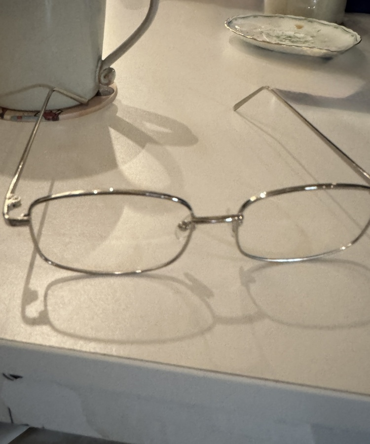 너드 긱시크 스퀘어 스틸 안경 실버