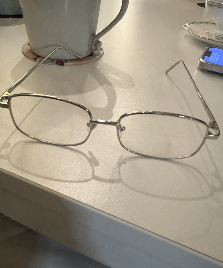 너드 긱시크 스퀘어 스틸 안경 실버