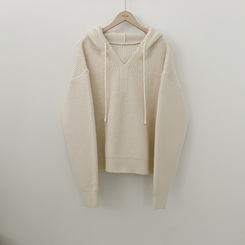 왕도톰폭닥 후드 오버핏 겨울 레드 와인니트 크리스마스 연말룩 빅사이즈