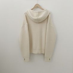 왕도톰폭닥 후드 오버핏 겨울 레드 와인니트 크리스마스 연말룩 빅사이즈