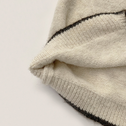 극강의 부드러움 바닐라 라운드 배색 루즈핏 버튼 긴팔 팬던트 겨울 와펜 여리핏 니트 가디건