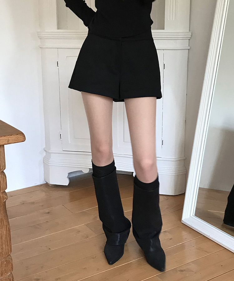 シンプルイズベスト無地ソックス BLACK