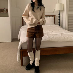 【ベルト付き】エリーナショートパンツ BROWN