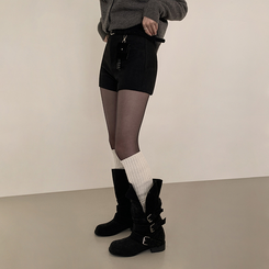 【ベルト付き】エリーナショートパンツ BLACK