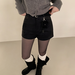 【ベルト付き】エリーナショートパンツ BLACK