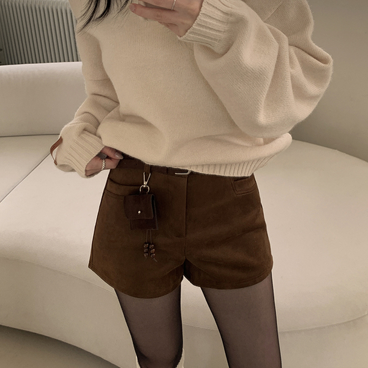 【ベルト付き】エリーナショートパンツ BROWN