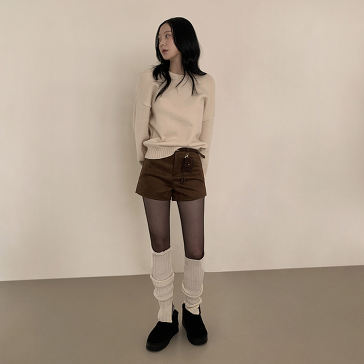 【ベルト付き】エリーナショートパンツ BROWN