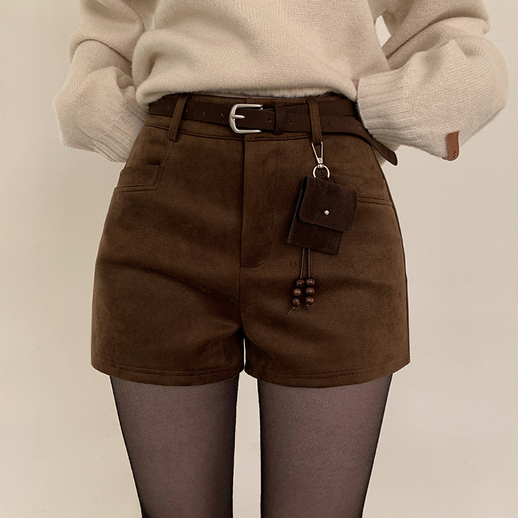 【ベルト付き】エリーナショートパンツ BROWN