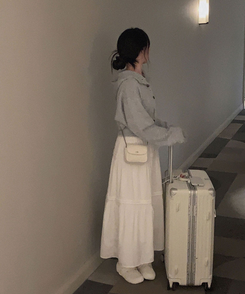 폭닥폭닥 하이넥 후드 골지 세미 크롭 아방핏 니트 가디건 회소라