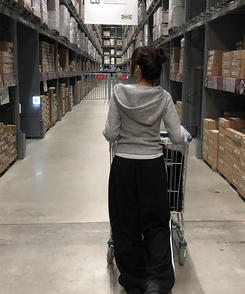 람보 기모 하이넥 골지 버튼 후드 니트 그레이