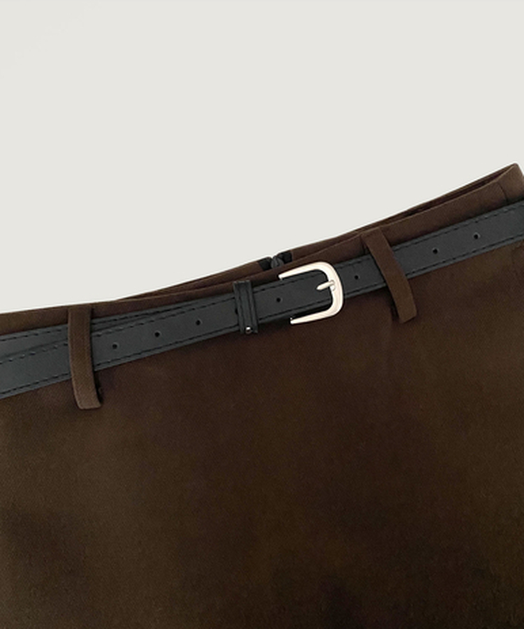 미우 모직 치마바지 미니스커트