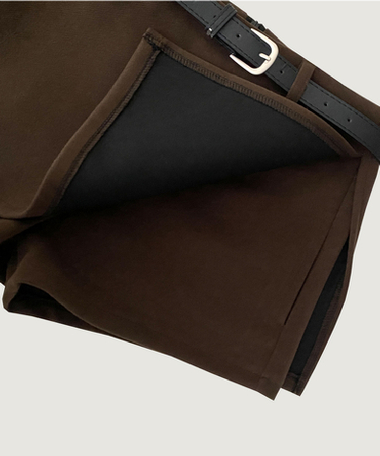 미우 모직 치마바지 미니스커트