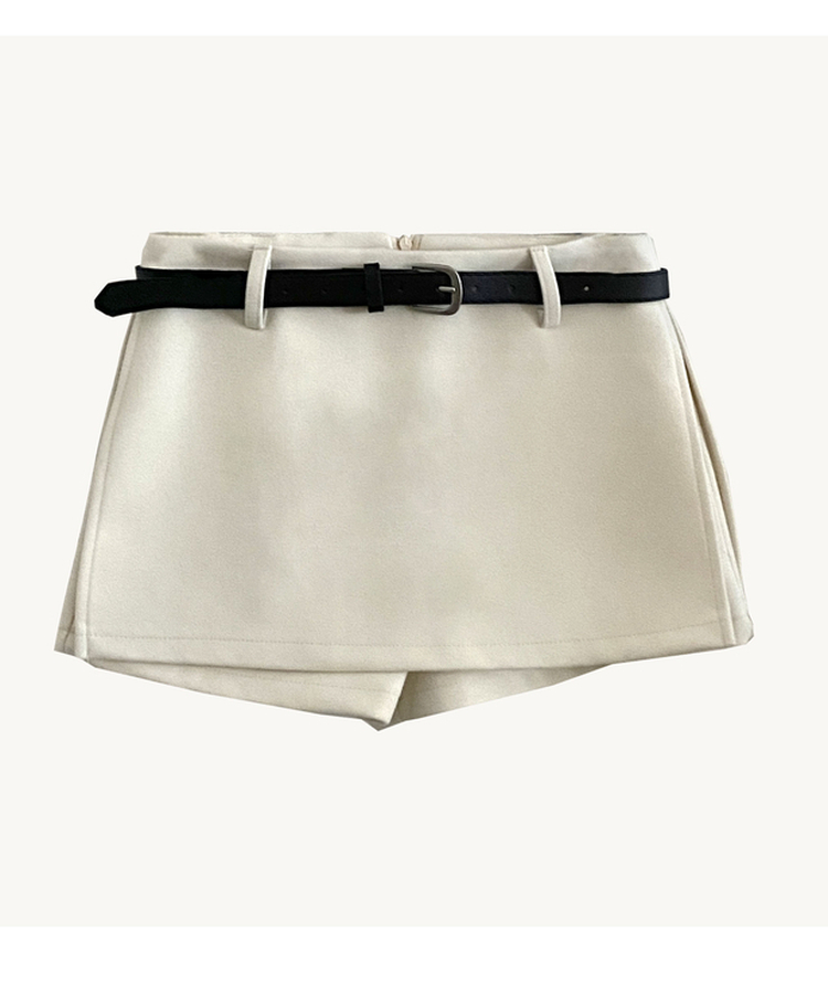 미우 모직 치마바지 미니스커트