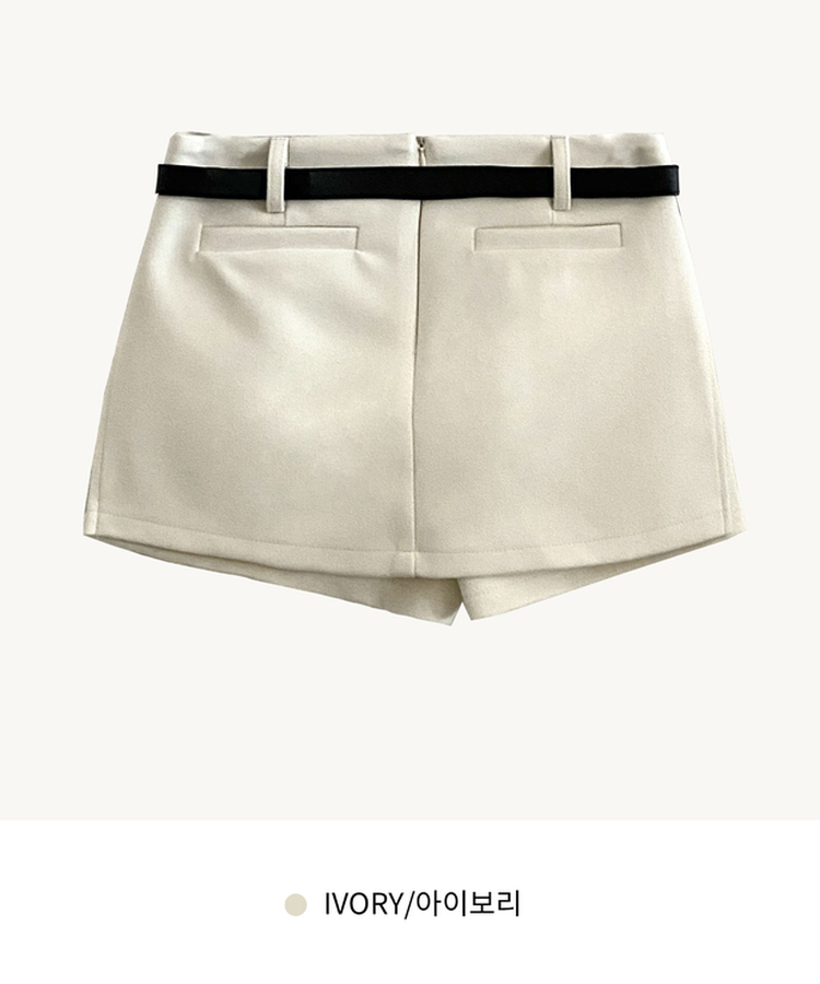 미우 모직 치마바지 미니스커트