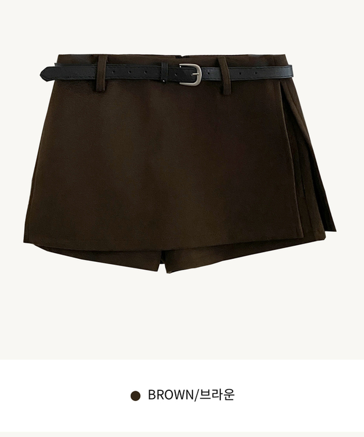 미우 모직 치마바지 미니스커트