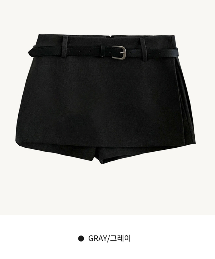 미우 모직 치마바지 미니스커트