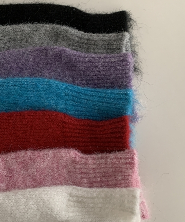 스웰 모헤어 브이넥 루즈핏 긴팔니트