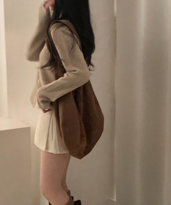 클링 레이스 여리핏 니트 가디건 베이지