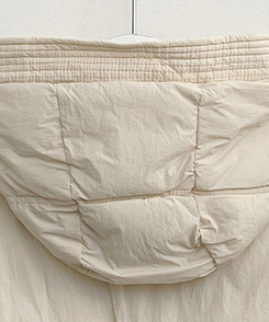 네크커버박스핏스트링후드숏패딩점퍼