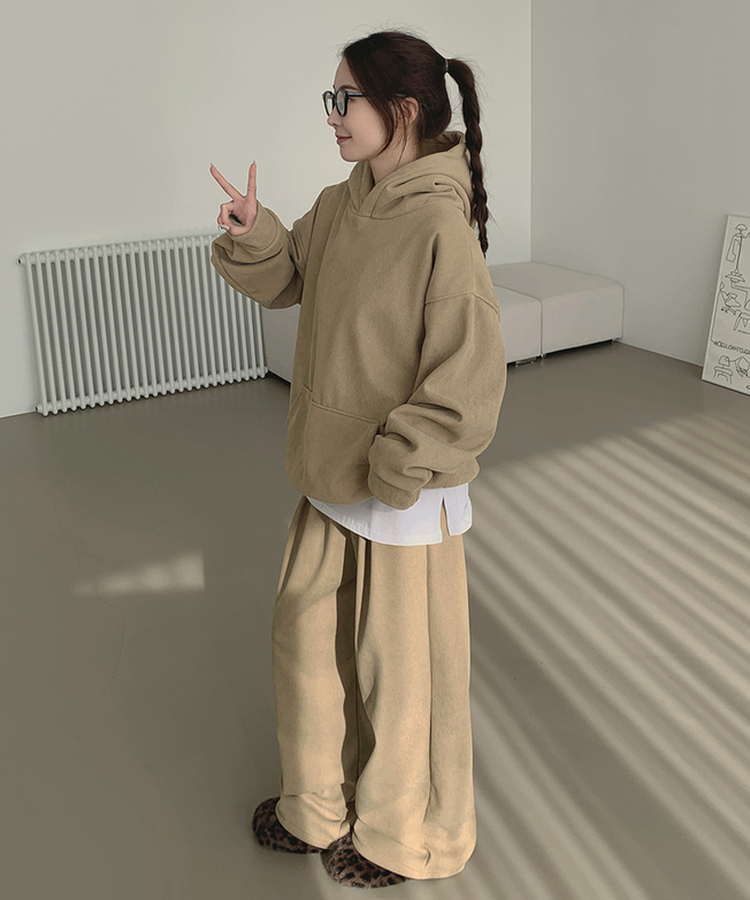 SET】【起毛】厚手コーデュロイパーカーセットアップ｜トレーニング