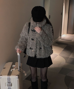 【ベルト付き】プリーツAラインミニスカート BLACK