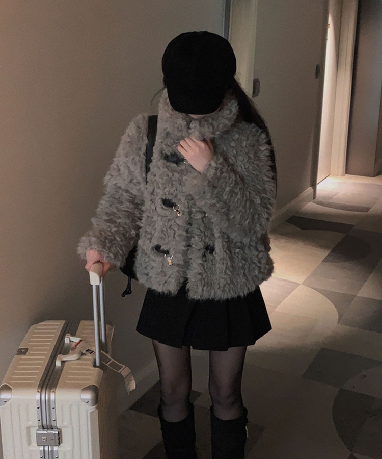 【ベルト付き】プリーツAラインミニスカート BLACK