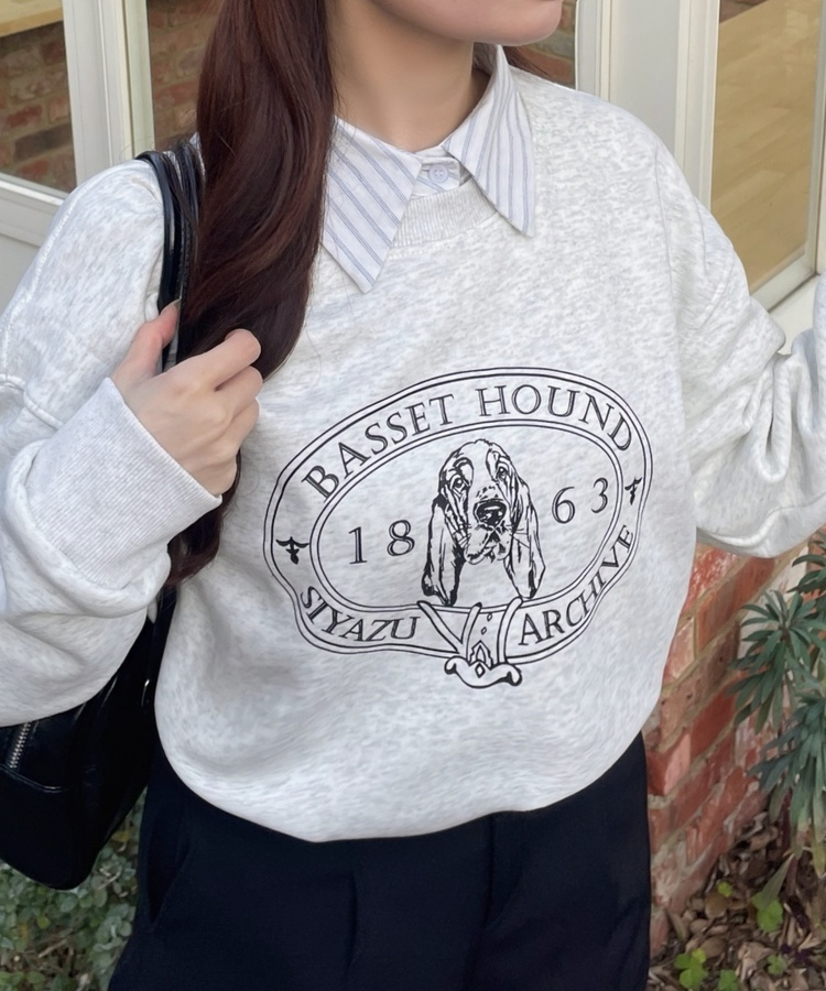 모던 스트라이프 셔츠 블루