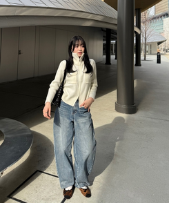 リボン付きスウェードバレエシューズ LEOPARD