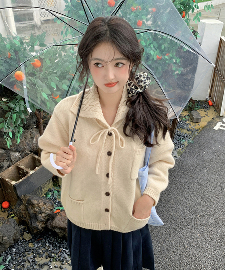 セーラーニットカーディガン IVORY