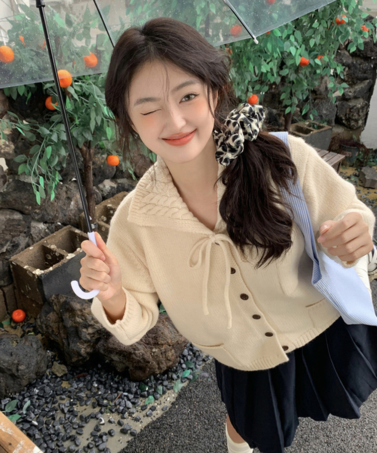 セーラーニットカーディガン IVORY