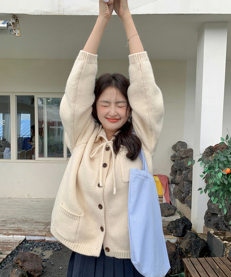 セーラーニットカーディガン IVORY