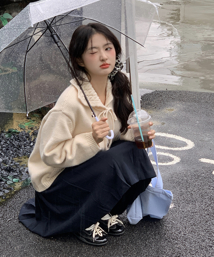 セーラーニットカーディガン IVORY